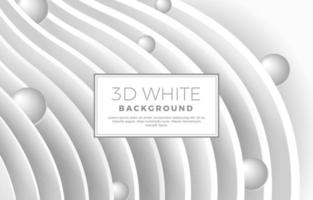 3D White Background vector