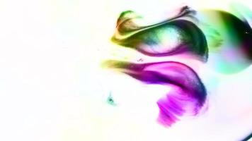 abstracte kleurrijke inktverspreiding video