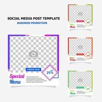 Social media post for your business promotion style seventeen vector