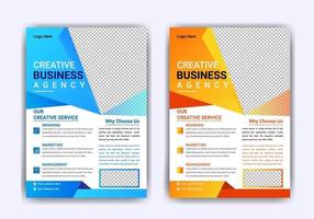 Corporate business flyer template vector