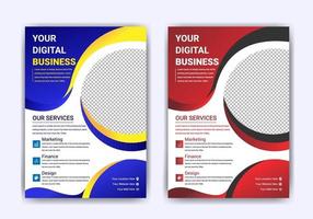 Digital marketing  business flyer Template Design vector