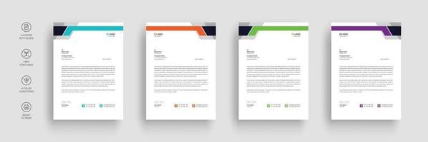 Business letterhead template vector