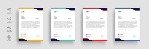 Business letterhead template vector