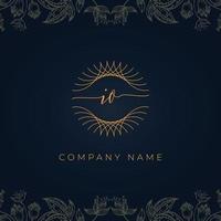 Elegant luxury letter IO logo. vector