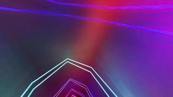 3D Animation shining lines in the room video