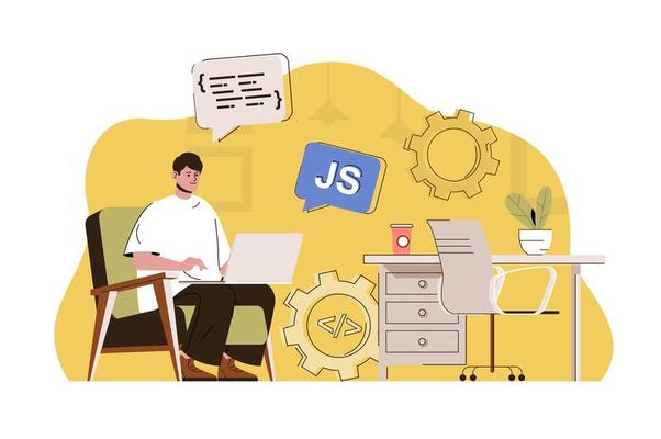 Front-end developer concept for website and mobile site