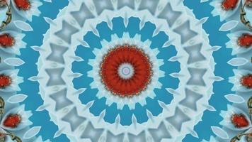 Floral abstract kaleidoscope background video