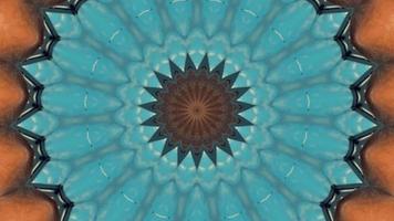 Fondo de caleidoscopio abstracto floral video