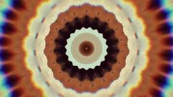 Floral abstract kaleidoscope background video