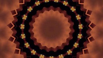 Circular abstract kaleidoscope background video