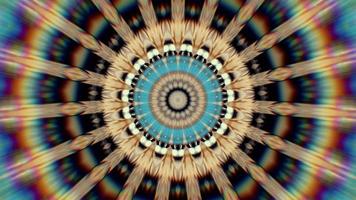 Ethnic abstract kaleidoscope background video