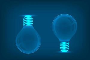 Glowing light bulb in idea, innovation and inspiration concept photo