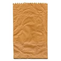 Paper bag isolated photo