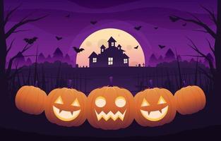 Halloween Pumpkin Background vector