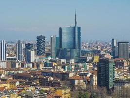 Milan aerial view photo