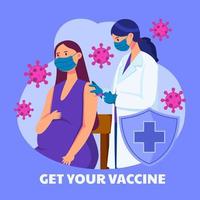 Nurse Vaccinate the Pregnant Woman
