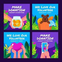 Humanitarian Day Card Pack vector