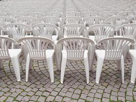 Rows of chairs photo