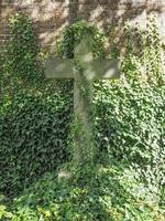 Tombs and crosses at goth cemetery photo