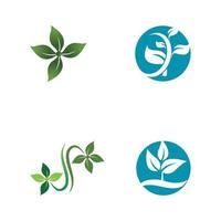 Leaf icon Vector Illustration design Logo template