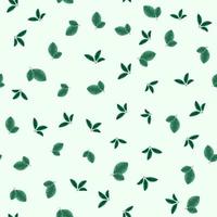 Seamless vector pattern nature leaves suitable for print on textile