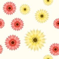 Abstract Elegant Seamless pattern floral background wallpaper decor vector