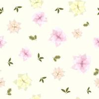 patrón floral transparente con hermosas flores nuevas de moda para imprimir vector