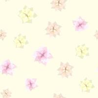 Elegant Seamless floral pattern of blooming cute flowers for textile vector