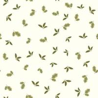 Seamless vector pattern nature leaves suitable for print on textile