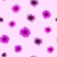 Elegant Seamless floral pattern of blooming cute flowers for textile vector