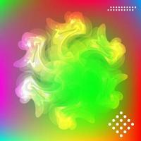 Abstract bright blurry shape,  snowflake and aurora. vector