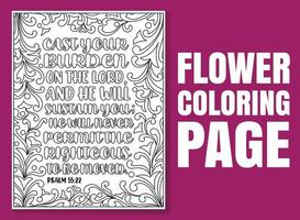 Bible Verse Coloring Pages, Christian religious typography vector