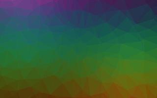 Dark Multicolor, Rainbow vector polygonal template.