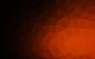 Dark Orange vector abstract mosaic backdrop.