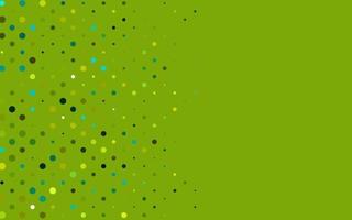 Light Green, Yellow vector pattern with spheres.