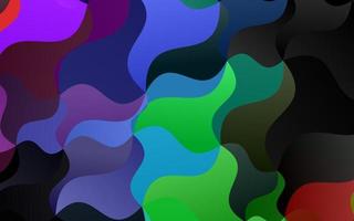Light Multicolor, Rainbow vector template with bent ribbons.