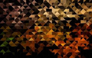 Dark Orange vector template with crystals, triangles.