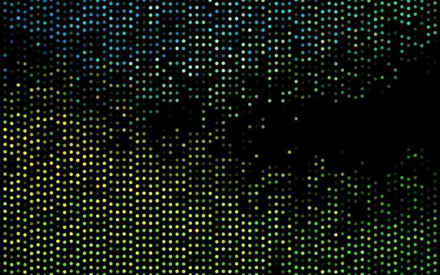 Dark Green, Yellow vector pattern with spheres.
