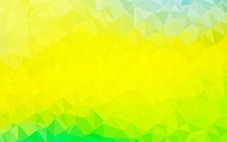 patrón de triángulo borroso vector verde claro, amarillo.