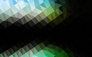 Dark Green, Yellow vector blurry triangle texture.