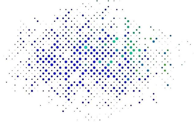 Light Multicolor, Rainbow vector backdrop with dots.