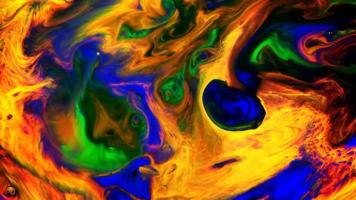 pintura abstracta tinta líquida movimiento artístico esparcirse y explotar video