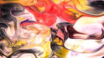 abstracte verf inkt vloeibare artistieke beweging verspreiden en exploderen video