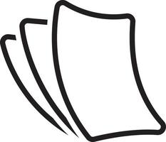 Line icon for paperless vector