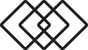 Line icon for overprint vector