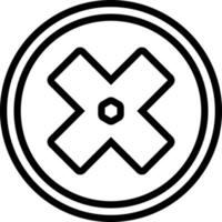 Line icon for failure vector