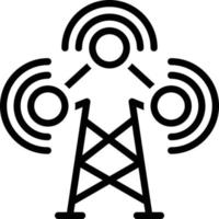 Line icon for broadcast vector
