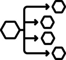 Line icon for distribution channels vector