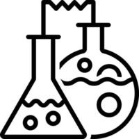 Line icon for chemistry vector