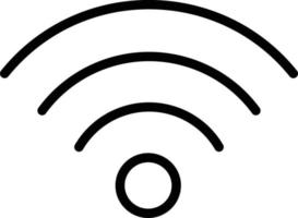 icono de línea para punto de acceso wifi vector